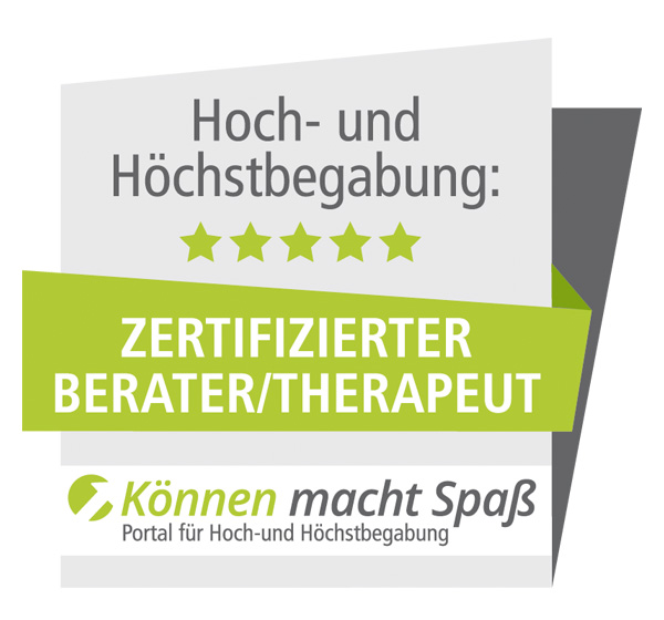 Logo zertifizierter Hochbegabungsberater